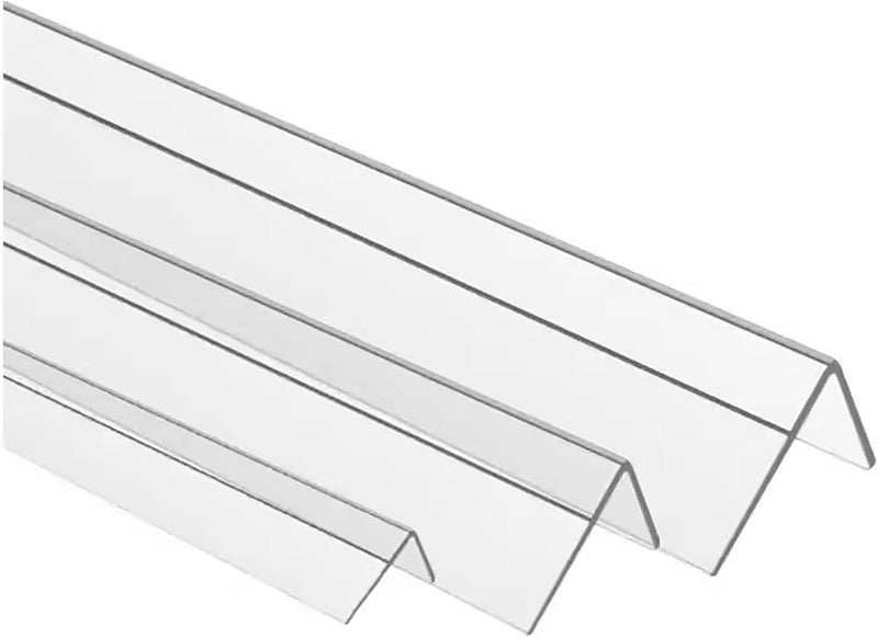 Plastic Edge Protector, Household Transparent Waterproof PVC Corner Protector, Self-Adhesive, Suitable for All Kinds of Walls, Edge Protector.1.7x120cm/0.7x47in - Image 1
