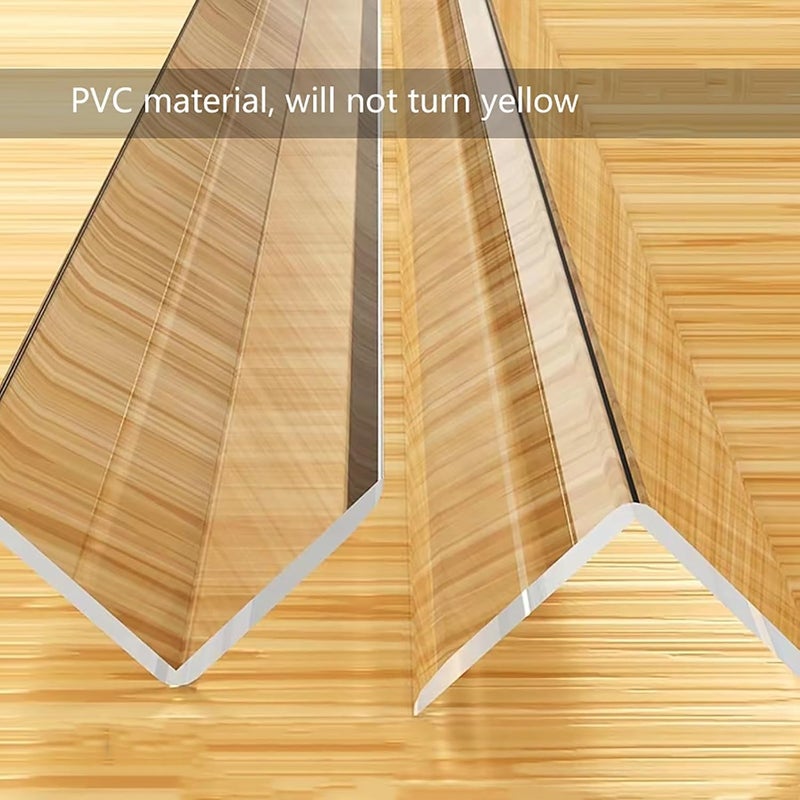 Plastic Edge Protector, Household Transparent Waterproof PVC Corner Protector, Self-Adhesive, Suitable for All Kinds of Walls, Edge Protector.1.7x120cm/0.7x47in - Image 3