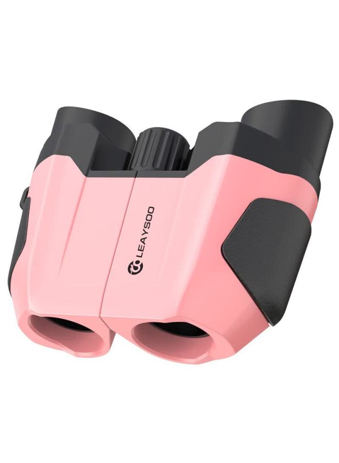 Leilong Suoqi 10x22 Pink Mini Portable High-definition High-power Binoculars For Kids Mobile Phone Compatible Children's Gift