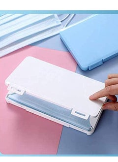 Y&D Mask Holder Portable Storage, Clips Containers Disposable Face Organizer Dustproof for Box Pollution Prevention Container Plastic Seal Case  - Image 4