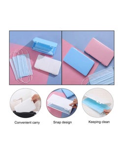 Y&D Mask Holder Portable Storage, Clips Containers Disposable Face Organizer Dustproof for Box Pollution Prevention Container Plastic Seal Case  - Image 2