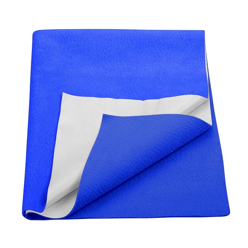 Trance Quick Dry - Soft Bed Protector Waterproof Baby Cot Sheet - (Single-90x182 cm,Ink Blue) - Image 1