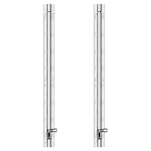 Atlantic Morden Plain Stainless Steel Tower Bolt 18 inch, Tower Bolt for Home, Office, Doors,Windows,Tower Bolt for Main Door and Bathroom, Easy to Fit (Two Tone Silver, Pack of 2 Pcs) - Image 1