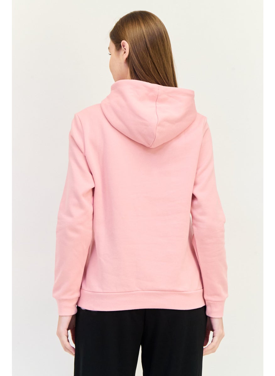 PUMA Women Sportswear Fit Long Sleeve Outdoor Hoodies, Pink  - Image 3