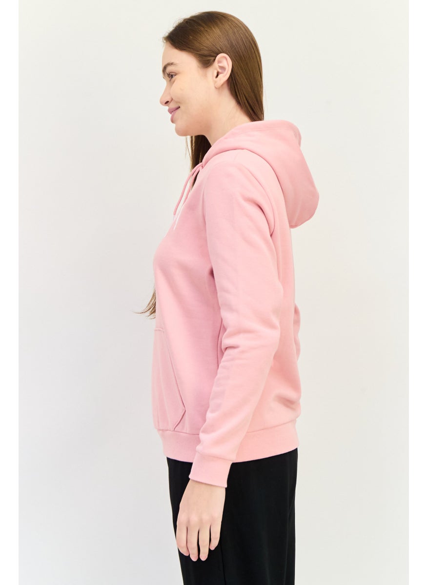 PUMA Women Sportswear Fit Long Sleeve Outdoor Hoodies, Pink  - Image 2