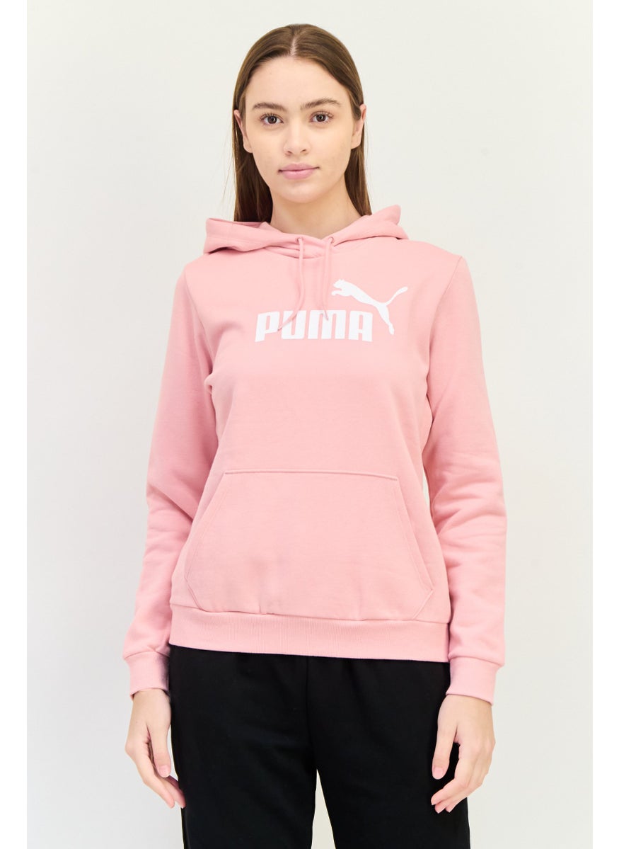 PUMA Women Sportswear Fit Long Sleeve Outdoor Hoodies, Pink  - Image 1