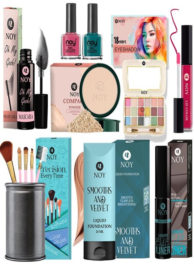 Noy Long-Lasting Makeup Kit For Women Professional Makeup Set All In One Kit For A Flawless Look Flawless Finish Pack Of 13#Ny096 - Image 2