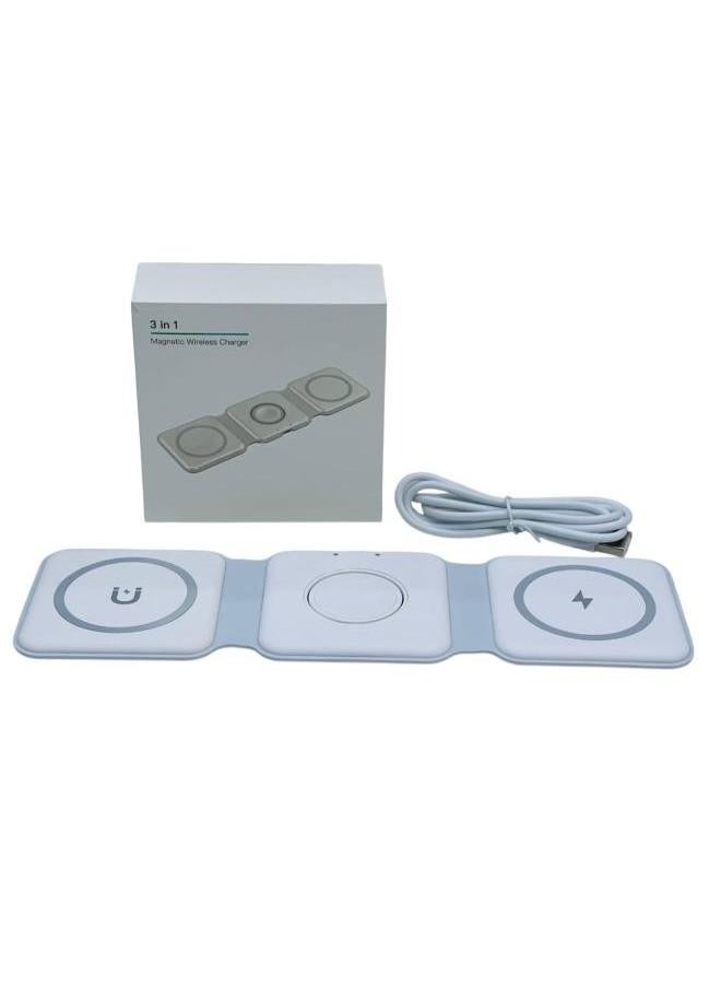 Generic - 3-in-1 Fast Magnetic Wireless Charger - Image 1