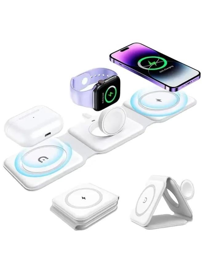 Generic - 3-in-1 Fast Magnetic Wireless Charger - Image 1