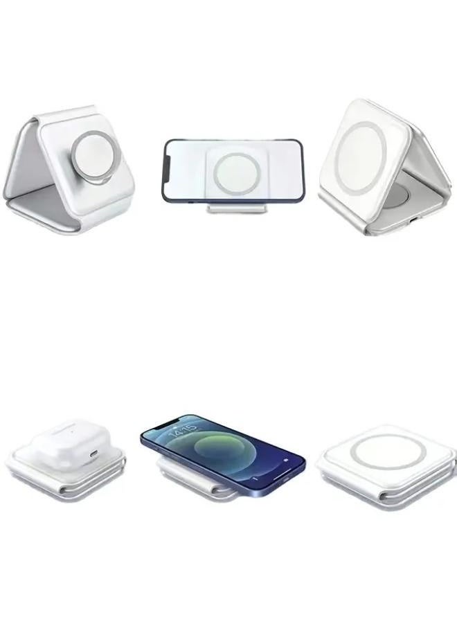 Generic - 3-in-1 Fast Magnetic Wireless Charger - Image 1