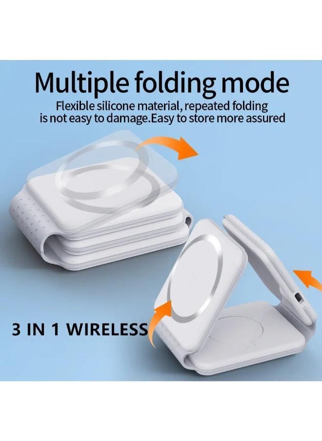 Generic - 3-in-1 Fast Magnetic Wireless Charger - Image 1