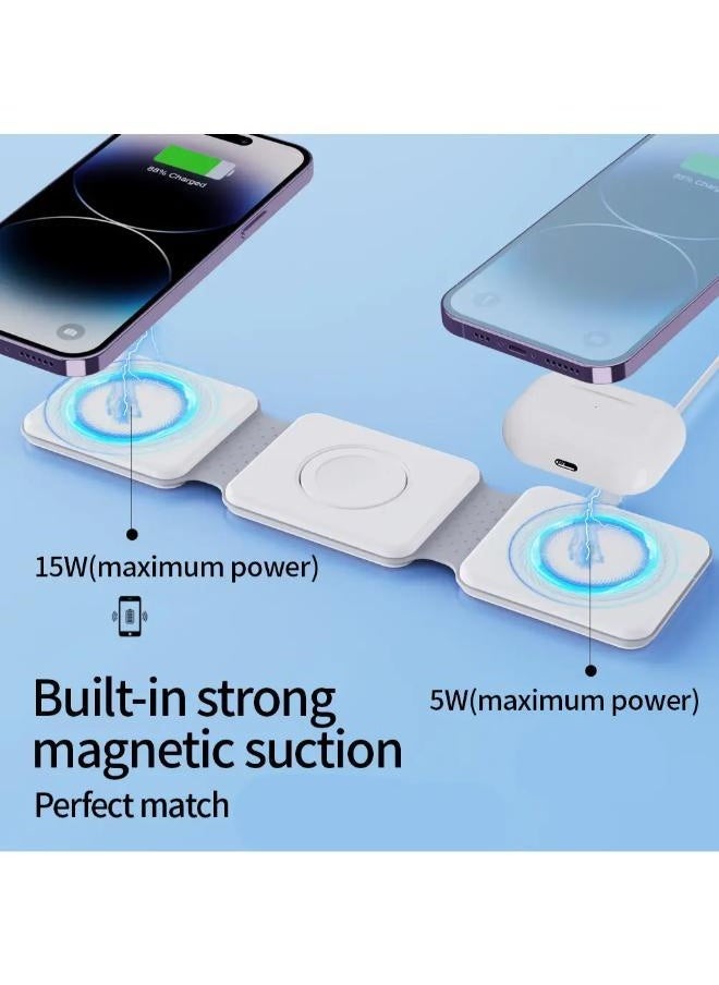 Generic - 3-in-1 Fast Magnetic Wireless Charger - Image 1