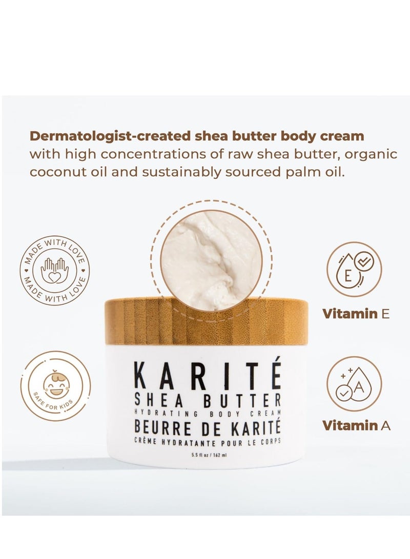 Karité Crème Corps Mini Shea Butter Body Cream | Hydrating Moisturizer for Dry & Sensitive Skin | Dermatologist-Formulated and Approved | Cruelty-free & Hypoallergenic for all Skin Types - 1.7fl oz - Image 3