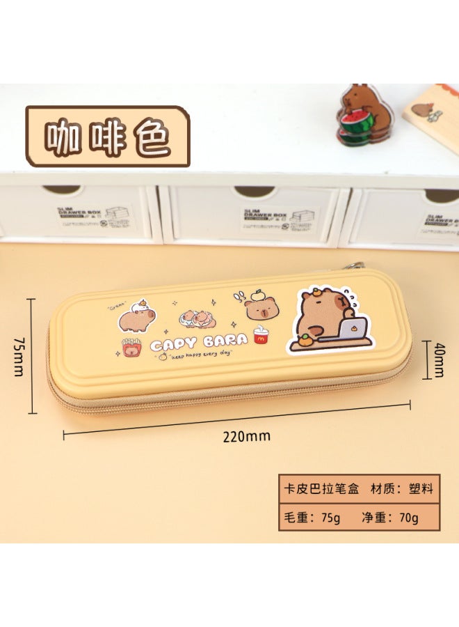 Children's Cartoon Stationery Box Large Capacity Waterproof Pencil Bag Multifunctional Primary School Students Double Layer Plastic Pencil Case - Image 1