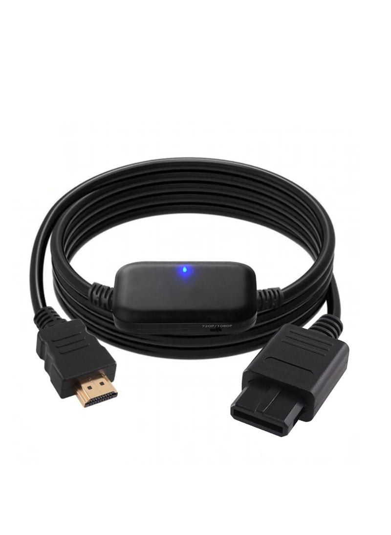 SYOSI N64 HDMI Adapter Gamecube to HDMI Converter Cable, 1080P/720P Picture Quality Improver HD Link Cord Compatible with Nintendo 64/Game Cube/SNES/SFC (Plug and Play)  - Image 1