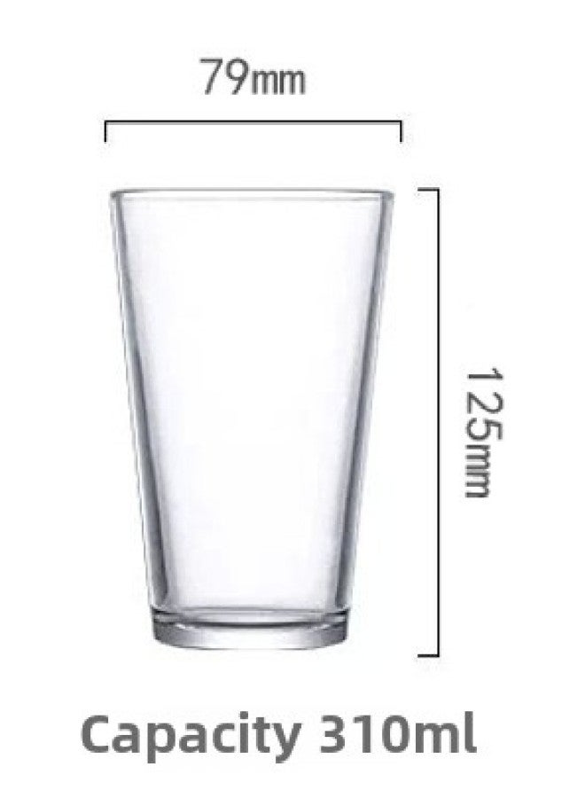 American Pint Cup Fine Brewed Beer Cup Glass Water Cup Flat Light Cup V-shaped Cup Gift Printable LOGO-Color:79125- 310ml-Capacity:Transparent - Image 1