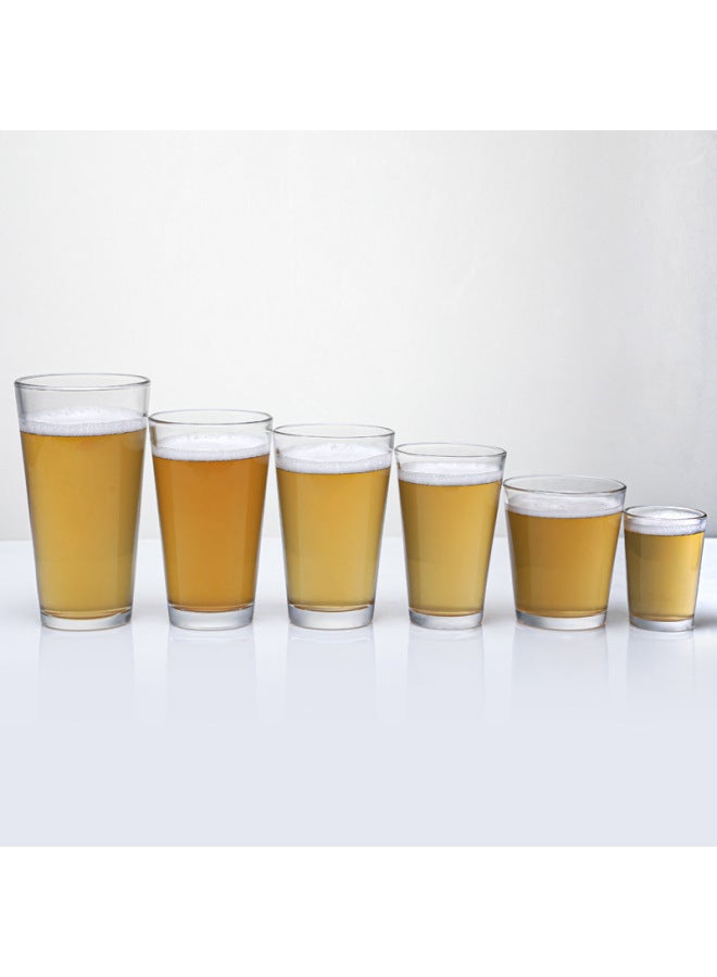 American Pint Cup Fine Brewed Beer Cup Glass Water Cup Flat Light Cup V-shaped Cup Gift Printable LOGO-Color:79125- 310ml-Capacity:Transparent - Image 4