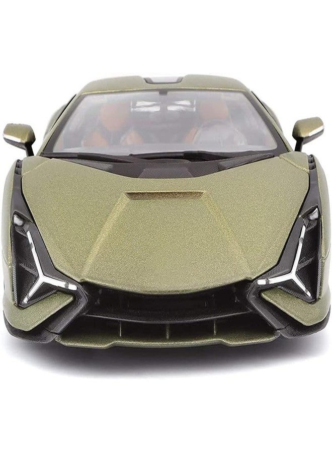 AHBHT Kids Model 1:32 Sian Die Cast Metal Car Pull Back Action Opening Doors with Realistic Engine Sound Lights Toy Car Gift for Boys - Multi - Image 1