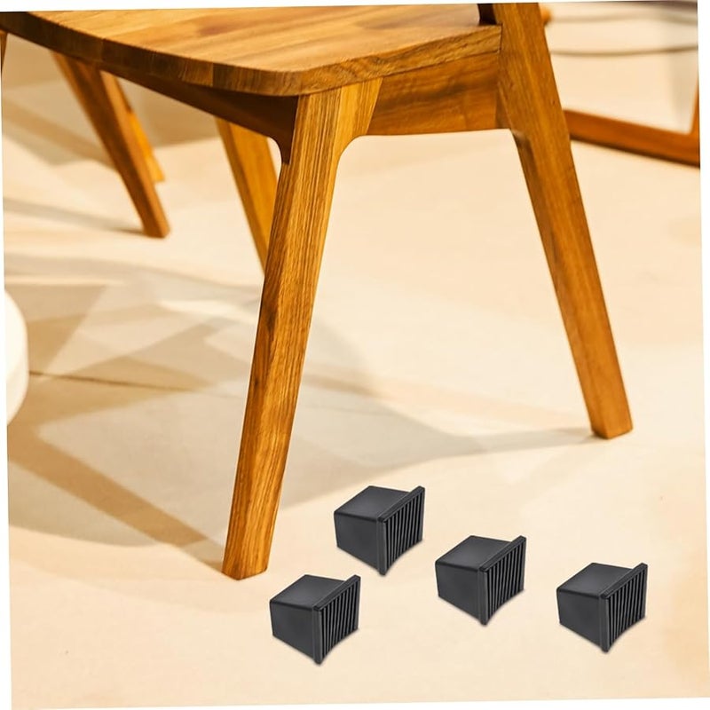 DOITOOL 4 Pack Chair Leg Protectors Slip Resistant Floor Protectors For Hardwood Floors - Image 4
