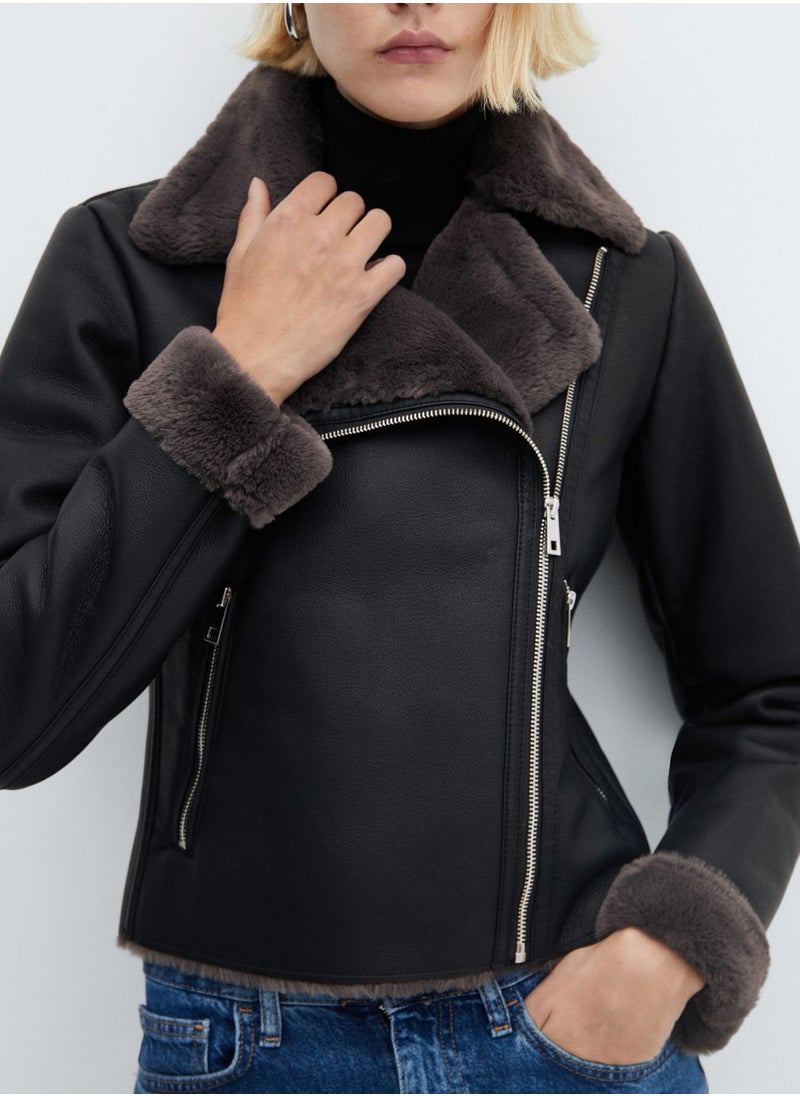 MANGO - Zip Neck Jacket - Image 1