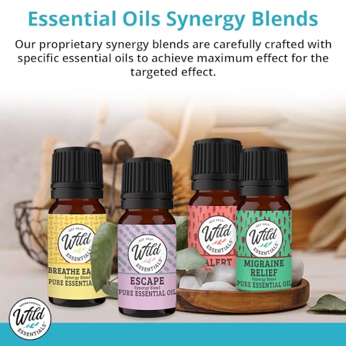 mEssentials Wild Essentials Focus 100% Pure Essential Oil Synergy Blend 2 Pack 10ml, Therapeutic Grade Concentration Formula for Mental Clarity, Study, Work, Test, Interview, Attention Made in The USA - Image 2