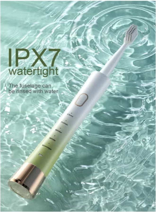 General Upgrade Sonic Electric Toothbrush for Adults, 8 Replacement Brush Heads, Rechargeable Electric Toothbrush with 2-Minutes Timer IPX7 Water-Proof, for Indoor and Outdoor  - Image 5