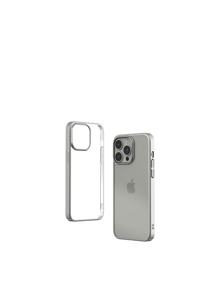 devia - iPhone 13 Pro 2021 {6.1} Case from Devia Transparent Drop and Scratch Resistant The protective case is specially designed to withstand drops from a height of up to 1.2 meters in silver color - Image 1