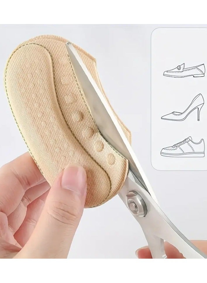 Goolsky 1pair Heel Sticker Anti-Drop Heel High Heel Shoes Heel Anti-Wear Foot Sticker Shoes Big Change Small Artifact, Loafer Shoes Half Size Pad, Change One Size Change Half Size Length 3.58in/9.09cm Width 2.05in/5.21cm  - Image 5