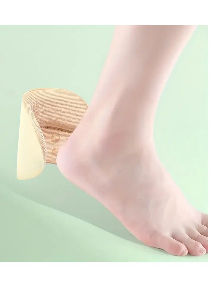 Goolsky 1pair Heel Sticker Anti-Drop Heel High Heel Shoes Heel Anti-Wear Foot Sticker Shoes Big Change Small Artifact, Loafer Shoes Half Size Pad, Change One Size Change Half Size Length 3.58in/9.09cm Width 2.05in/5.21cm  - Image 3