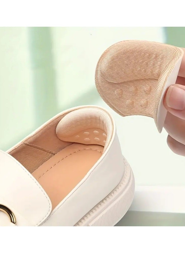Goolsky 1pair Heel Sticker Anti-Drop Heel High Heel Shoes Heel Anti-Wear Foot Sticker Shoes Big Change Small Artifact, Loafer Shoes Half Size Pad, Change One Size Change Half Size Length 3.58in/9.09cm Width 2.05in/5.21cm  - Image 1