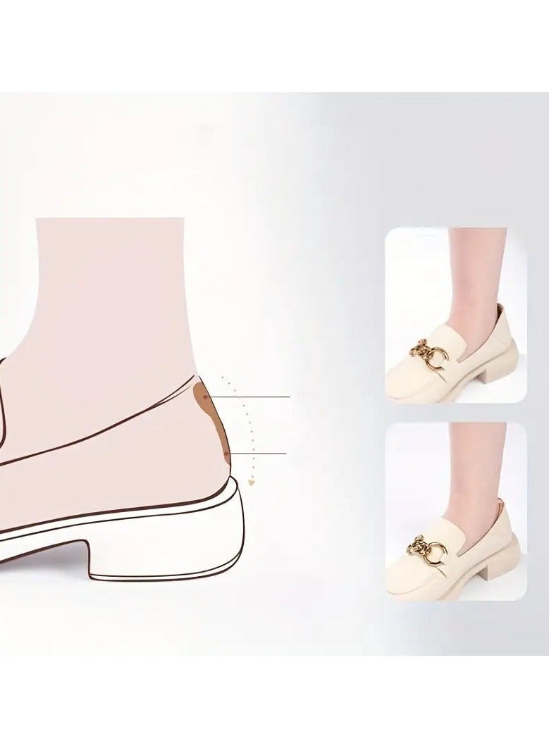 Goolsky 1pair Heel Sticker Anti-Drop Heel High Heel Shoes Heel Anti-Wear Foot Sticker Shoes Big Change Small Artifact, Loafer Shoes Half Size Pad, Change One Size Change Half Size Length 3.58in/9.09cm Width 2.05in/5.21cm  - Image 4