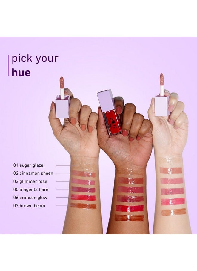 Plum - Keep It Glossy Serum Lip Gloss With Hyaluronic Acid Luminous Finish Highly Pigmented Instant Hydration 100% Vegan & Cruelty Free 01 Sugar Glaze - Image 1