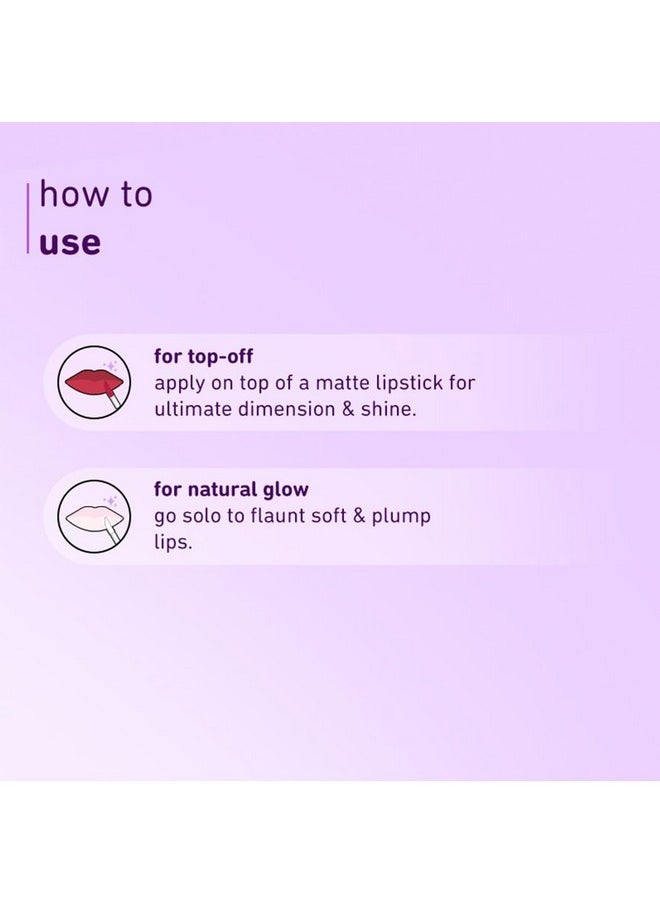 Plum - Keep It Glossy Serum Lip Gloss With Hyaluronic Acid Luminous Finish Highly Pigmented Instant Hydration 100% Vegan & Cruelty Free 01 Sugar Glaze - Image 1