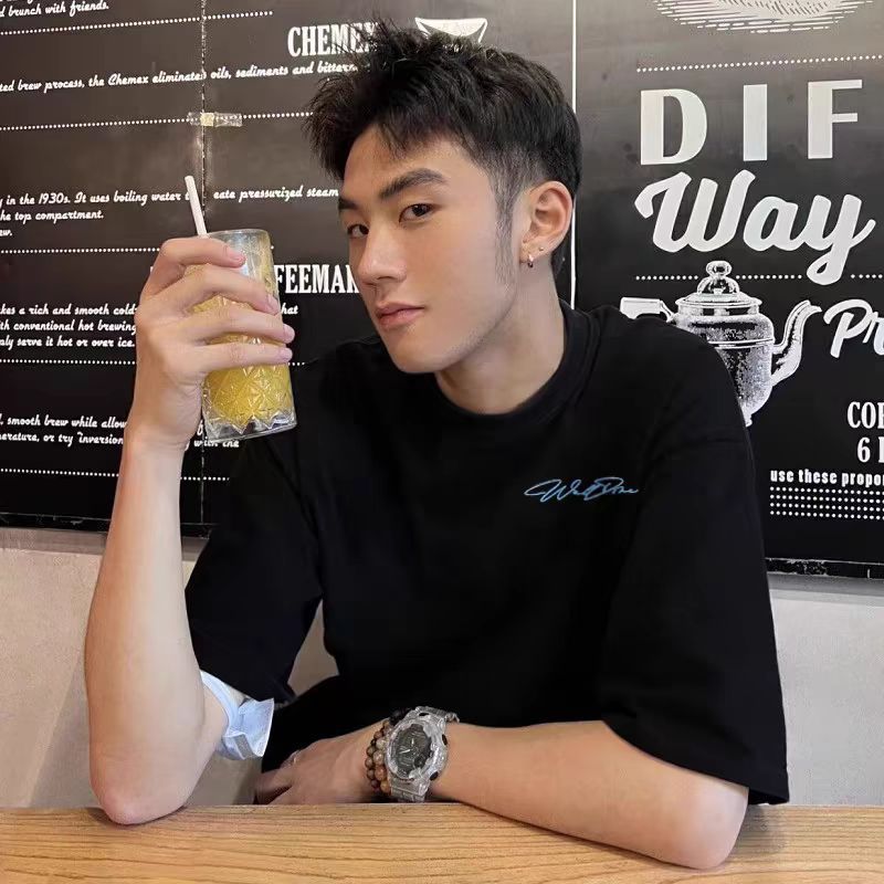 We11Done Track Summer Niche High Street Fashion Brand American Loose Wellmiki Heavy Short-Sleeved T-Shirt For Men - Image 5