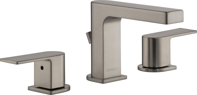 Peerless Xander Widespread Bathroom Faucet Brushed Nickel, Bathroom Faucet 3 Hole, Bathroom Sink Faucet, Drain Assembly, Brushed Nickel P3519LF-BN - Image 1