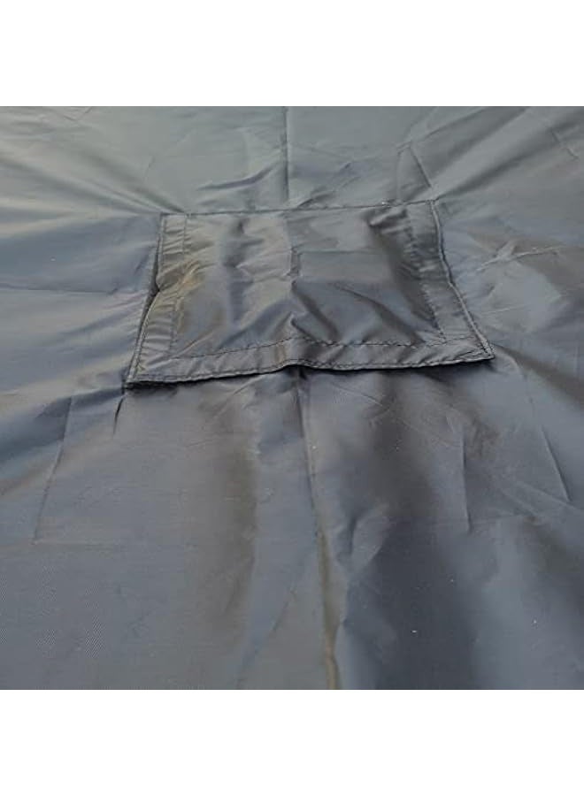 Generic IBC Tote Cover for 275 Gallon (1000L), Outdoor IBC Ton Barrel Rain Barrel Water Tank Protective Cover, with Zipper, Waterproof ,210D Oxford Cloth Cover (Black), 120*116*100 cm  - Image 5