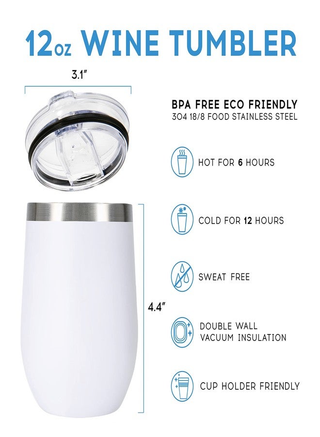 إليجانت بارك هدايا تقاعد أنيقة للنساء من إليجانت بارك، كوب نبيذ للتقاعد 2025، هدية رائعة ومميزة لأعياد ميلاد الأصدقاء المتقاعدين، زملاء العمل، والمدراء، كوب أبيض - Image 5