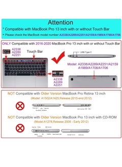 Generic Case Compatible With MacBook Pro 13 inch (2016-2020 (A2338/M1/A2289/A2251/A2159/A1706/A1989) Protective Snap On Hard Shell Cover For New MacBook Pro 13 (Crystal Clear)  - Image 2