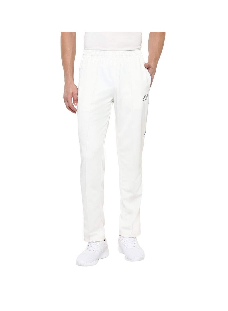 Nivia Eden Cricket Pant (White, Size: XXL) |  Cricket Trouser | Cricket Lower | Ankle Length | Micro Polyster Diagonal Knit  - Image 2