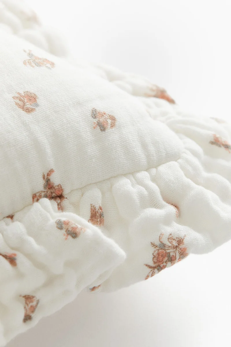 H&M Frill-trimmed cotton cushion