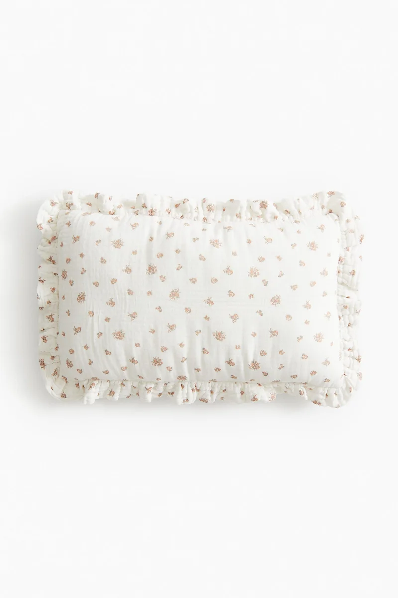 H&M Frill-trimmed cotton cushion