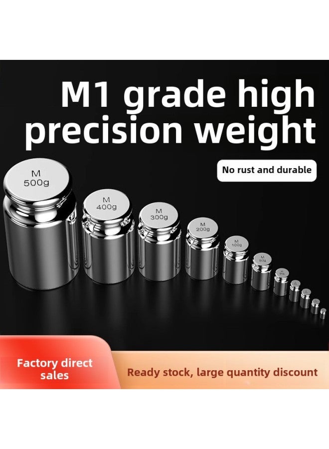 Outlet 1000 M1 Standard Weight Calibration Suit 1kg Calibration Code Block 500g Weight 100g Counterweight-Model:M1 Chrome Plated 5g (without Box) - Image 2