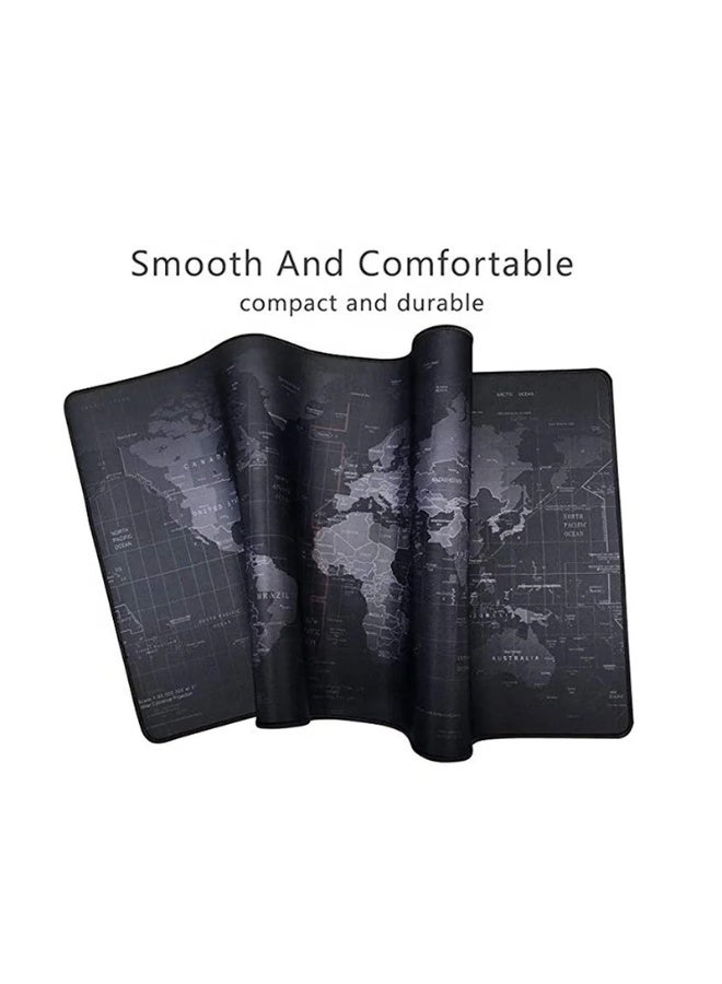 بادّة ماوس خريطة العالم كبيرة 70×30 سم – سطح ناعم وحافة مخيطة مقاومة للانزلاق - Image 5