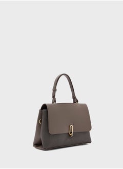 ELLA Metal Trim Detail Satchel Bag  - Image 3