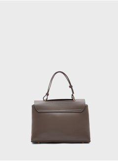 ELLA Metal Trim Detail Satchel Bag  - Image 2