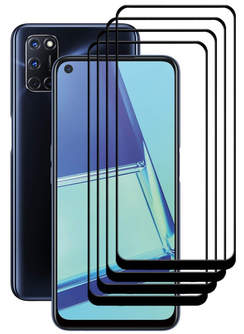 ACLIX 4 Pieces Antistatic ESD Dustproof Premium Quality High Definition Tempered Glass Screen Protector Designed For Oppo A52 - Image 1