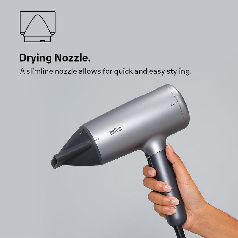 Braun Hair Dryer HD4.3 - 2200W Ultimate Performance with Attachments - Image 4