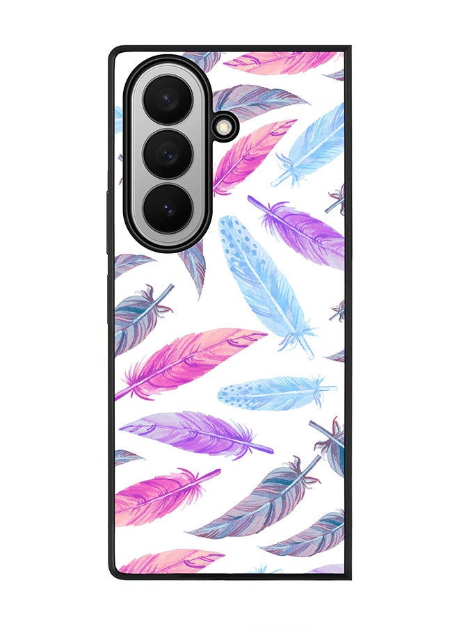 For Samsung Galaxy Z Fold7 Case,Slim fit Camera Protection, Shockproof Thin Phone cover  - Feather Colors