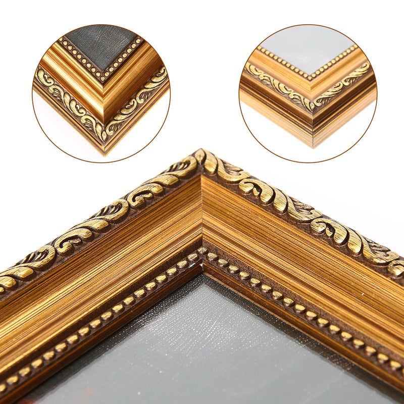 ASTRDECOR 11x14 Picture Frame - Vintage Gold Photo Frame 14x11 for Wall or Tabletop, Fits 11 x 14 Photos, Retro Home, Office, Gallery Wall Decor, Rustic Bronze Gold Color - 1 Pack - Image 5