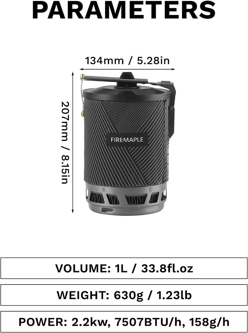 Fire-Maple Star X2 Pro Backpacking and Camping Stove - Fast Boiling, Compact and Efficient Camp Cooking Gear - Image 4